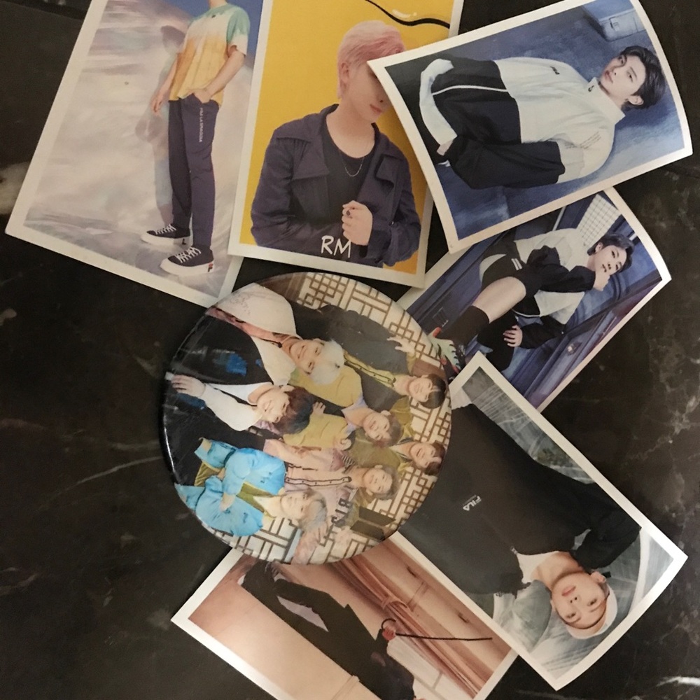 complete 6  BTS RM LOMO CARDS and ot7 pin